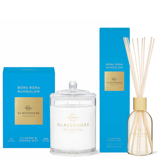 Glasshouse Bora Bora Bungalow Candle and Liquid Diffuser