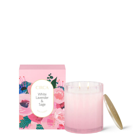 CIRCA White Lavender and Sage Scented Soy Candle 350g