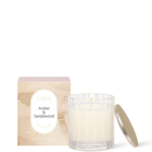 CIRCA Amber and Sandalwood Scented Soy Candle 60g