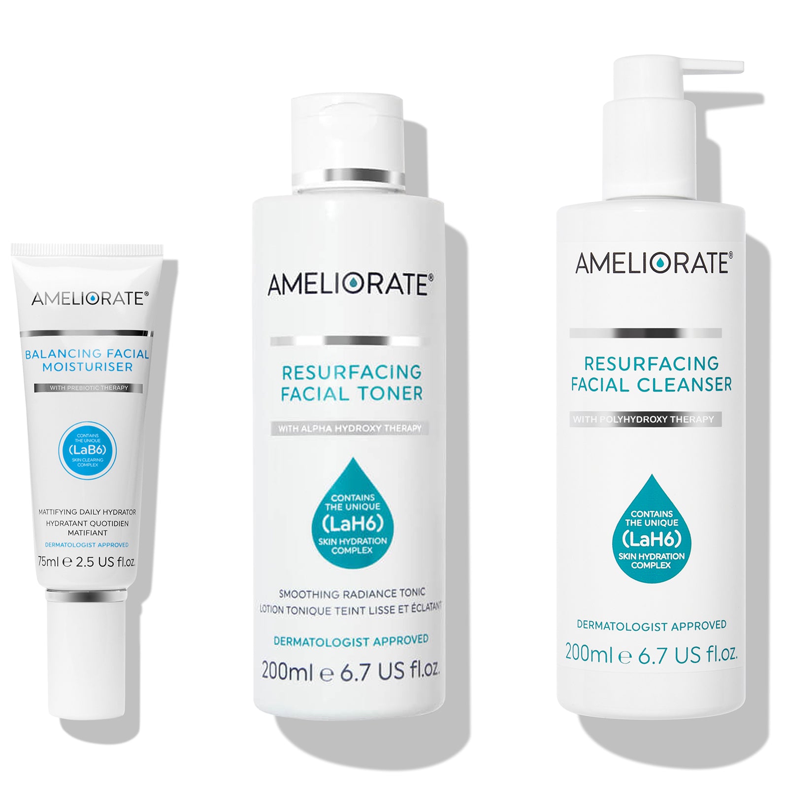 AMELIORATE Combination Skin Morning Routine Set