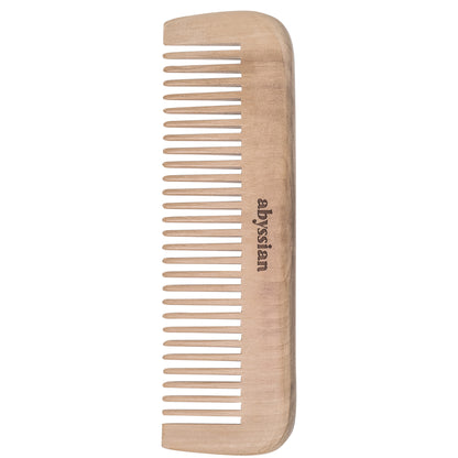 Abyssian Peach Wood Comb With Wide Tooth