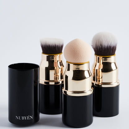 Nubyén The Minimalist Vegan 3-in-1 Face Brush