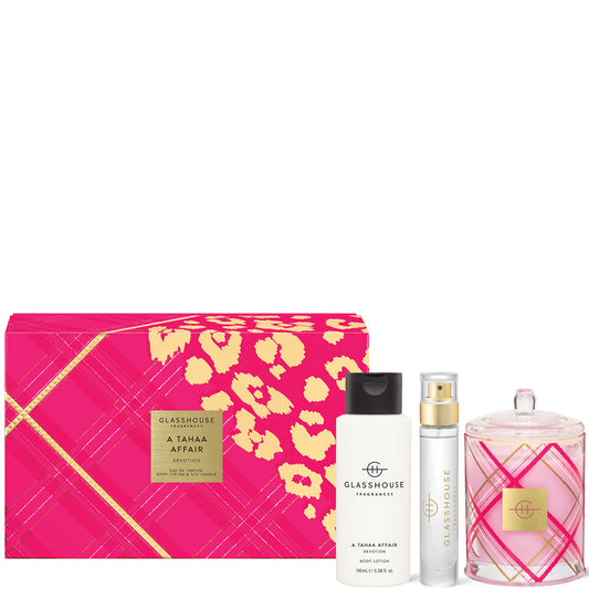 Glasshouse Fragrances Christmas Tahaa Devotion Fragrance Trio