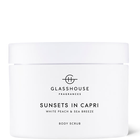 Glasshouse Fragrances Sunsets in Capri Body Scrub 250g