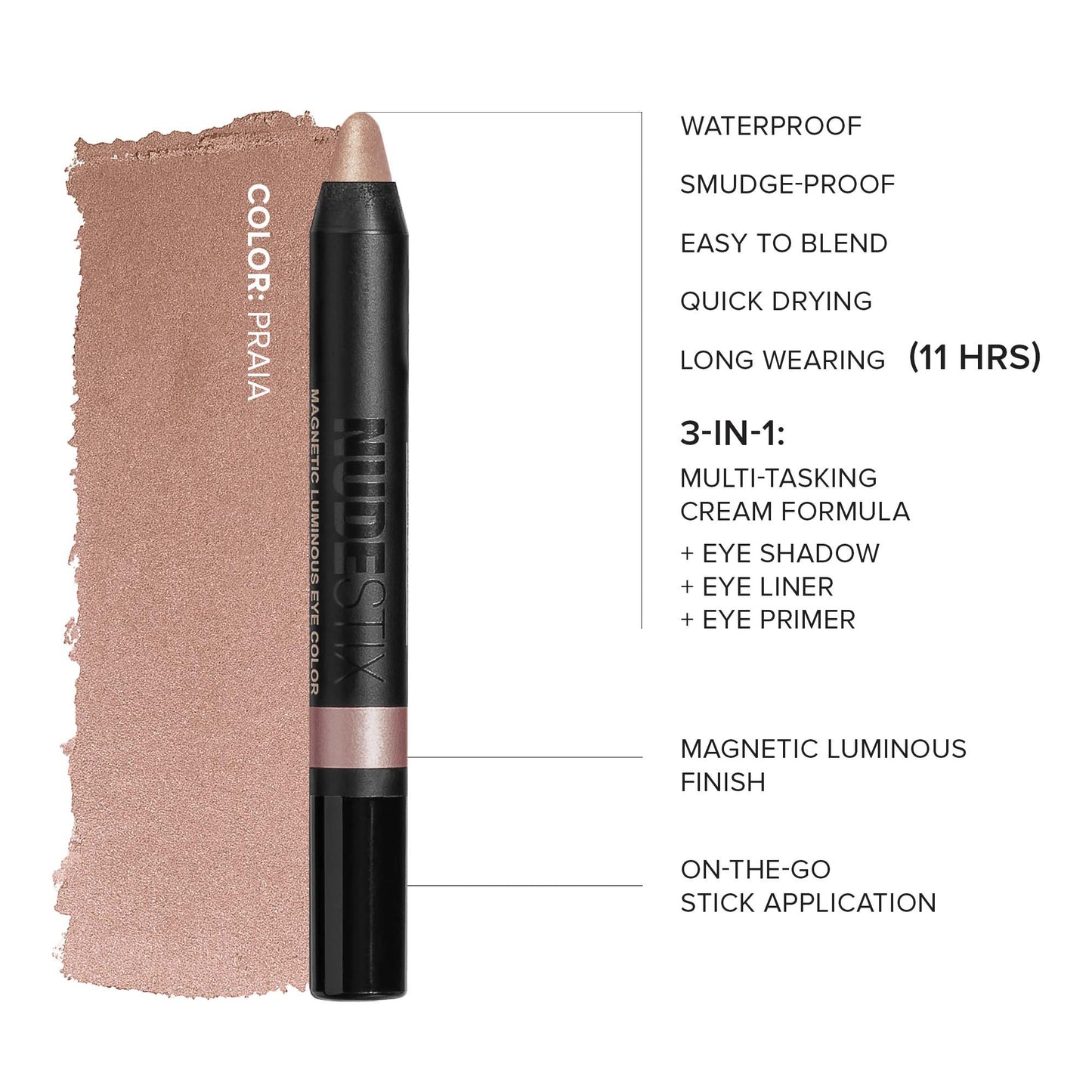 NUDESTIX Magnetic Luminous Eye Colour 2.8g (Various Shades)