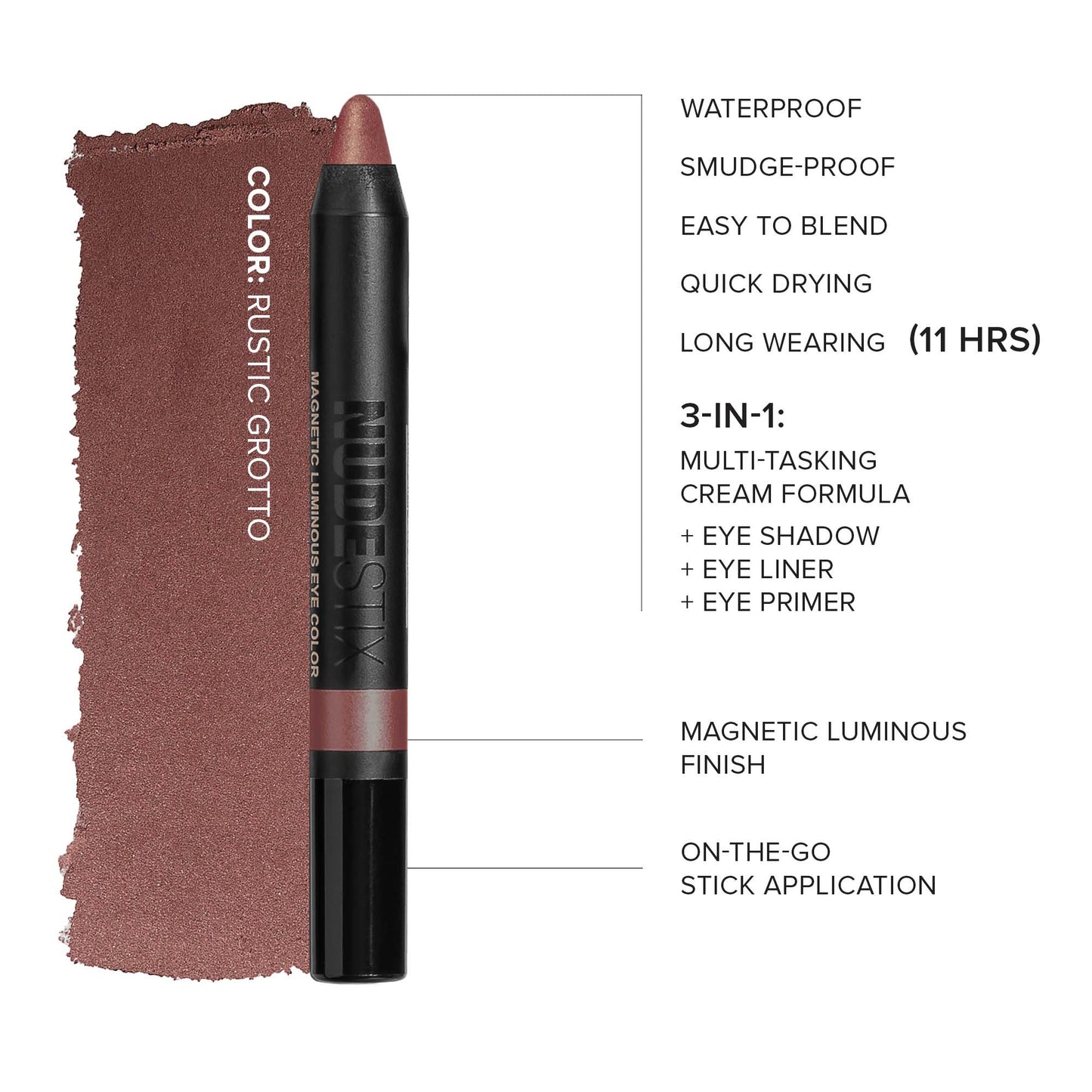 NUDESTIX Magnetic Luminous Eye Colour 2.8g (Various Shades)