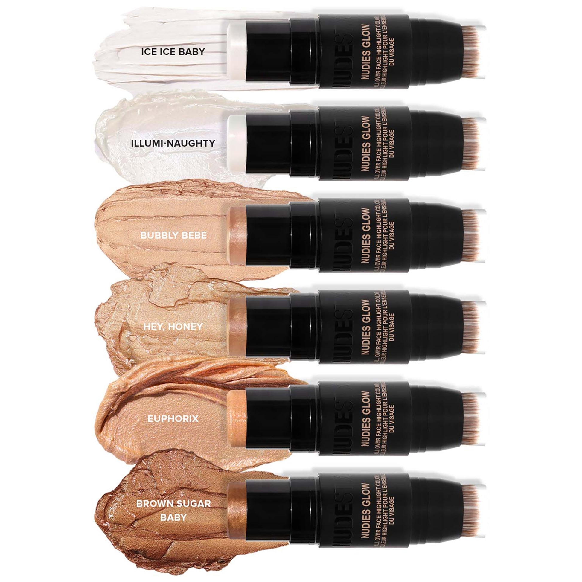 NUDESTIX Nudies Glow All Over Face Highlight Colour 8g (Various Shades)