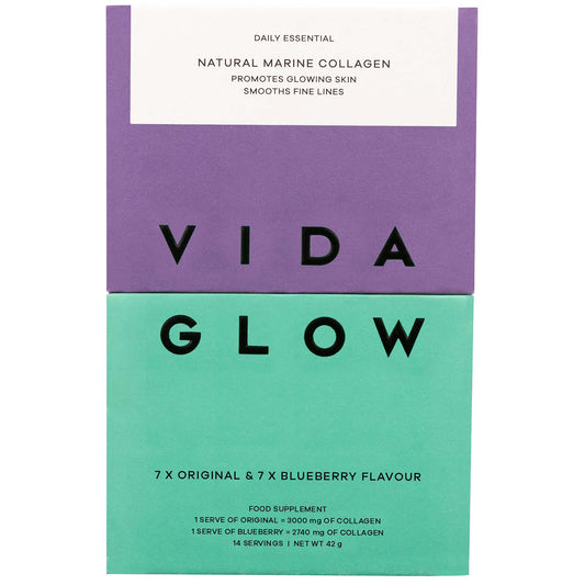 Vida Glow Mixed Natural Marine Collagen Trial Pack - 14 Serves