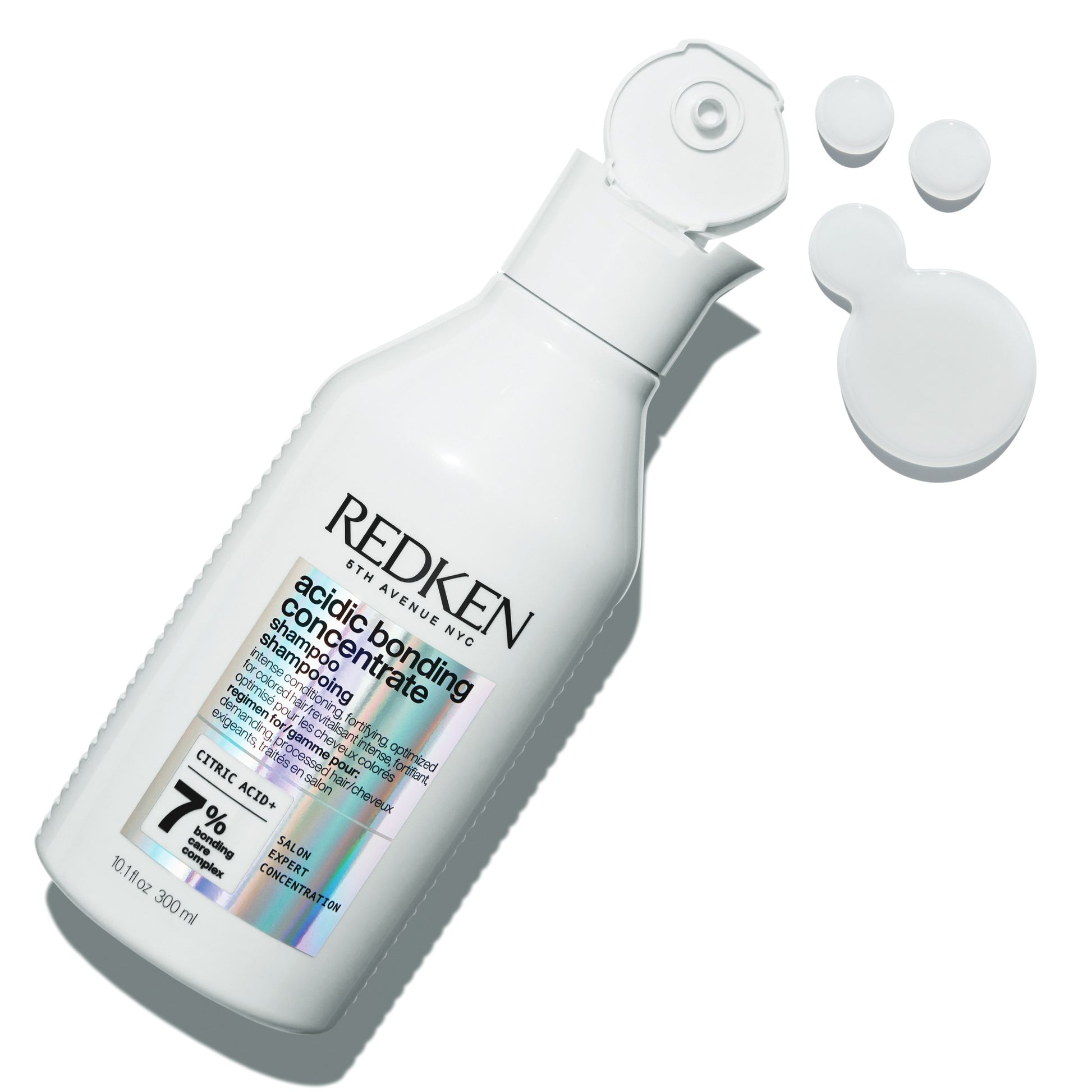 Redken Acidic Bonding Concentrate Intensive Pre-Treatment, Shampoo, Conditioner and Leave-in Treatment Bond Repair Bundle