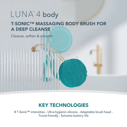 FOREO LUNA 4 BODY T-Sonic Massaging Body Brush (Various Shades)