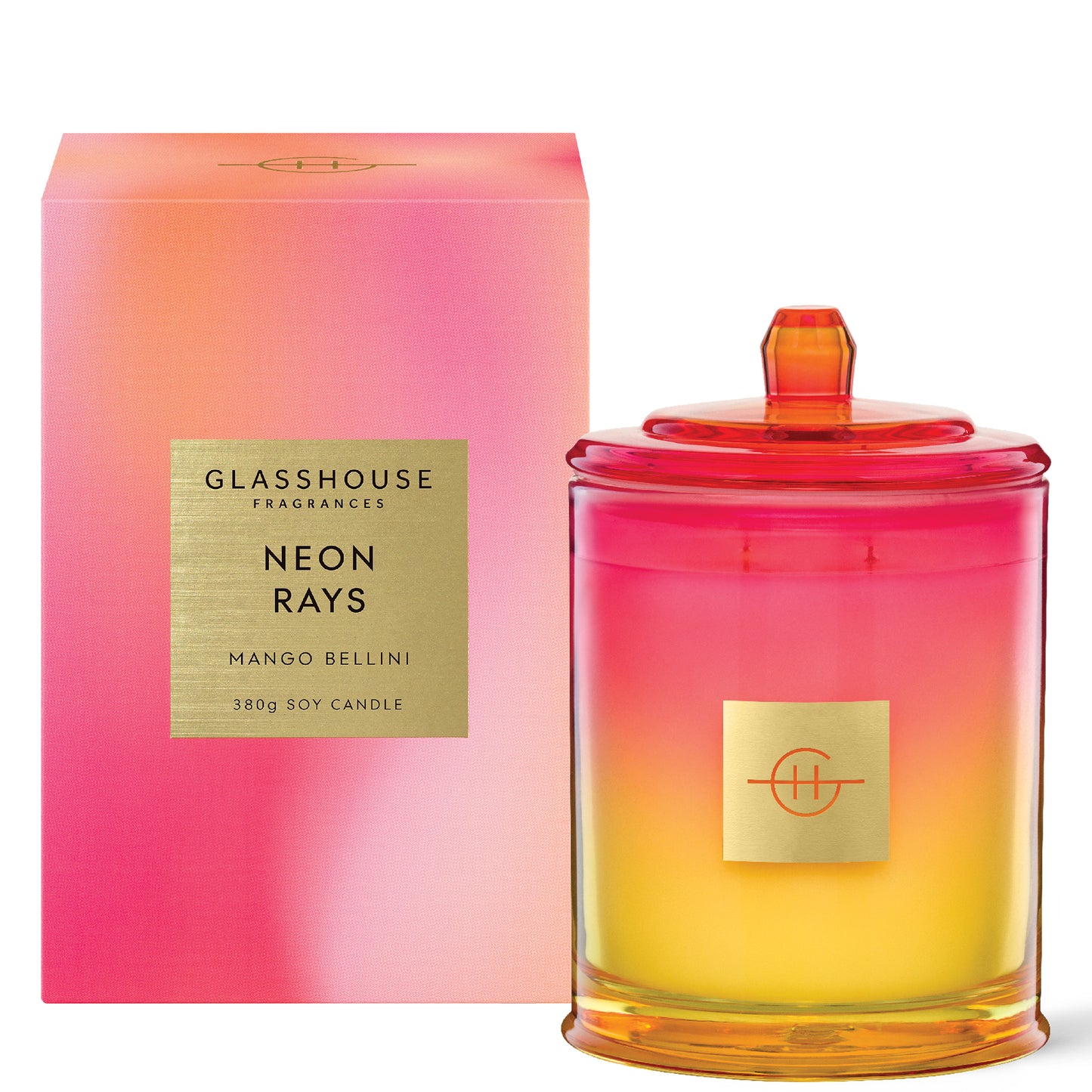 Glasshouse Fragrances Neon Rays Candle 380g