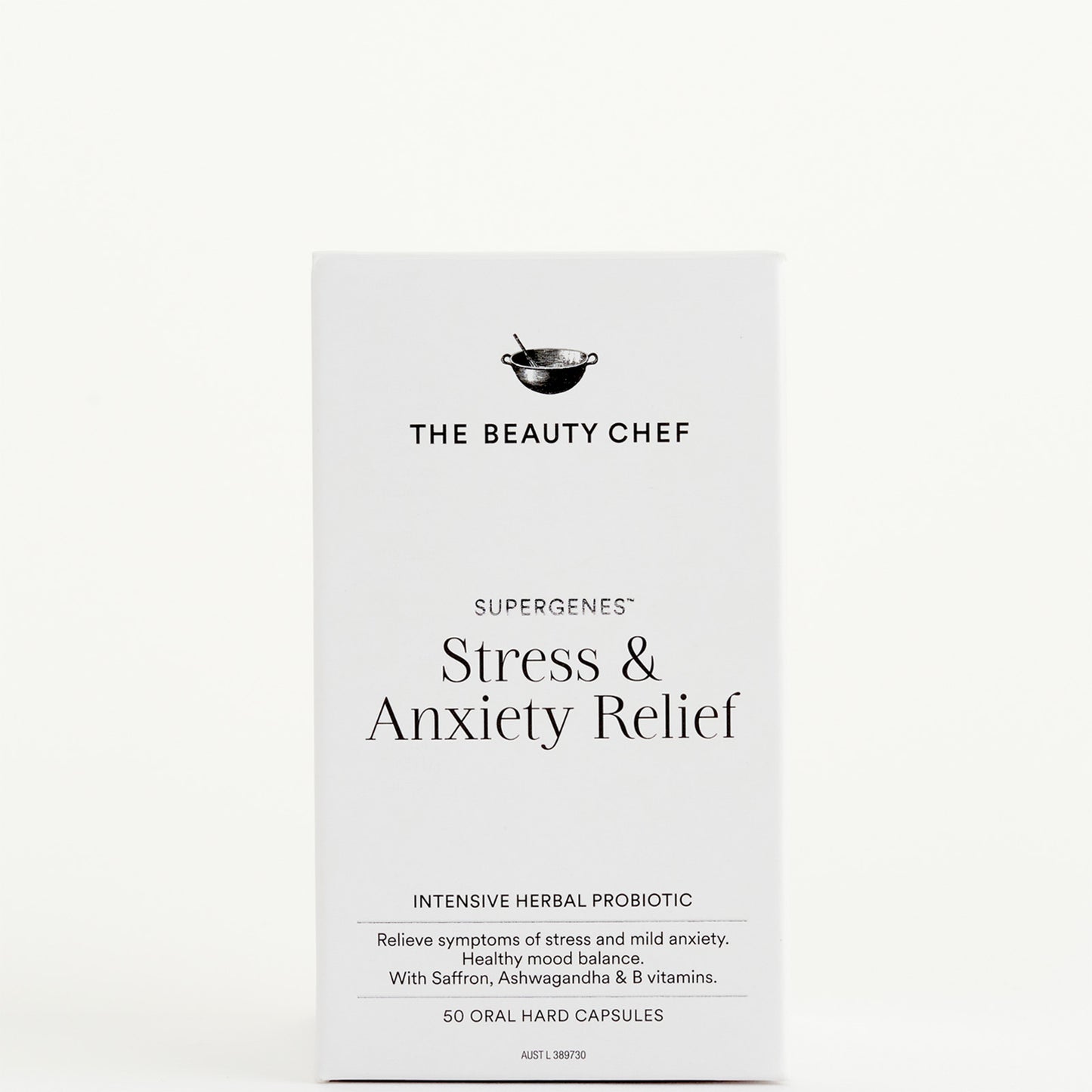 The Beauty Chef Supergenes Stress and Anxiety Relief 50 Capsules