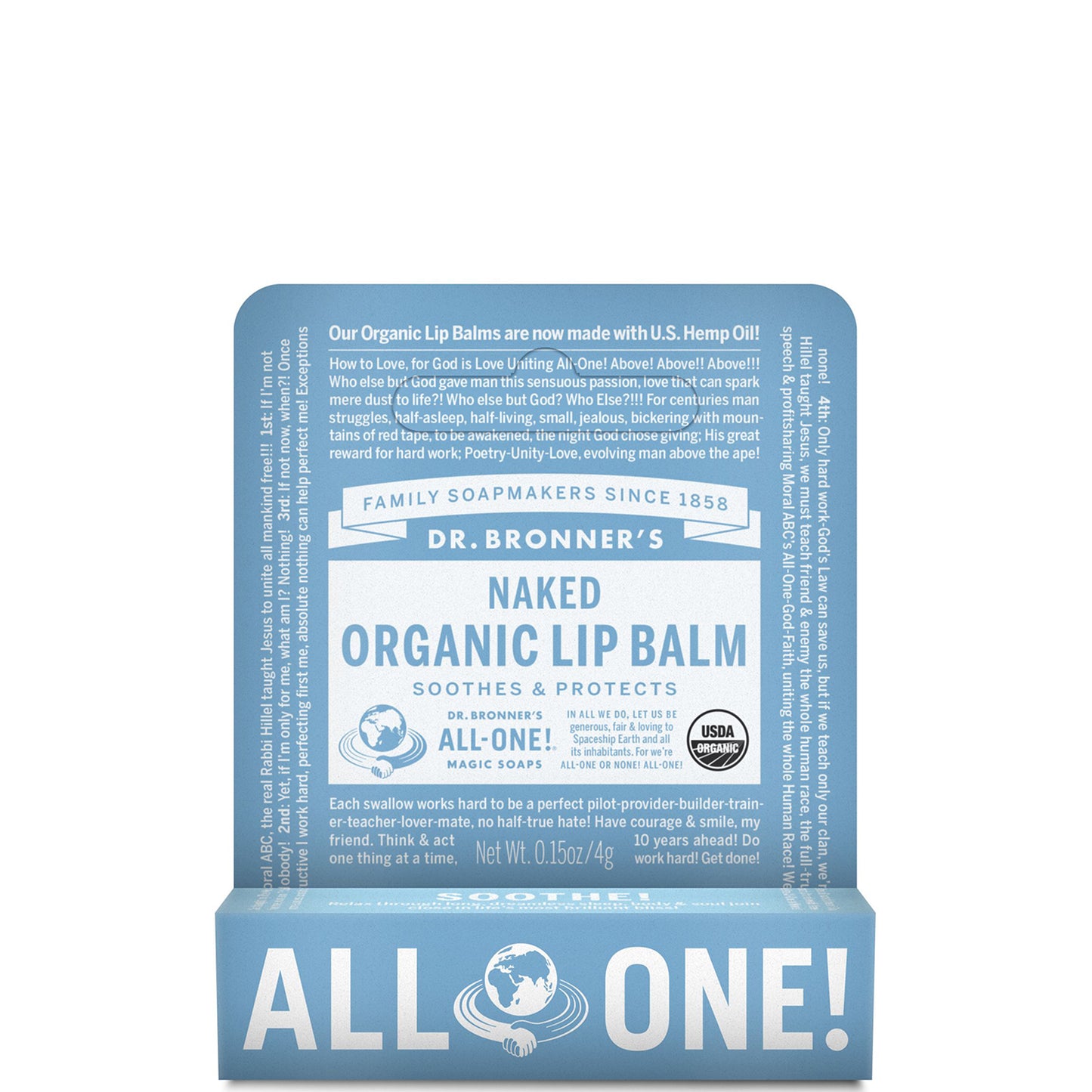 Dr. Bronner's Organic Lip Balm - Naked Unscented