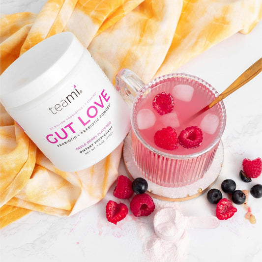 Teami Gut Love Probiotic and Prebiotic Powder - Berry