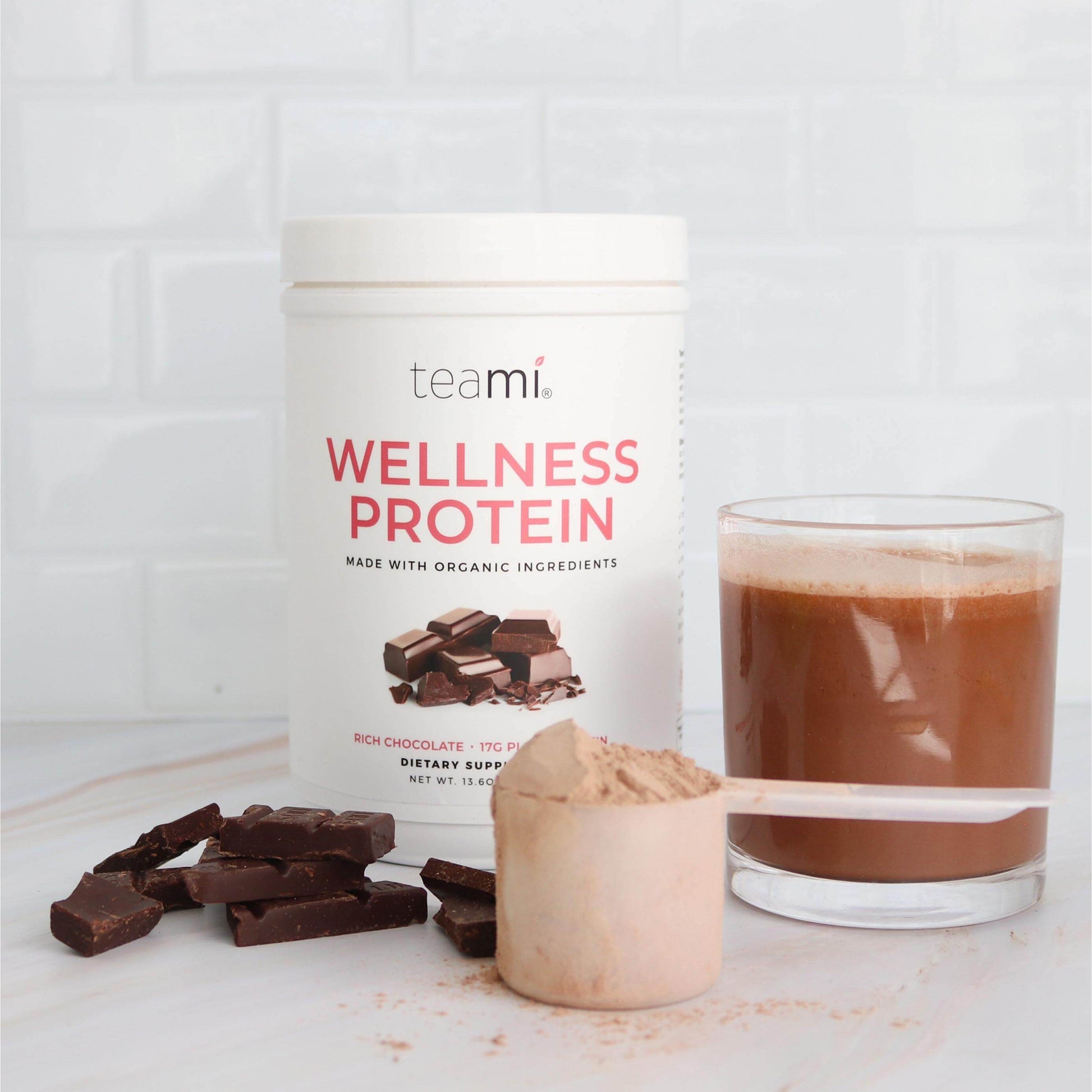 Teami Plant Based Wellness Protein - Rich Chocolate