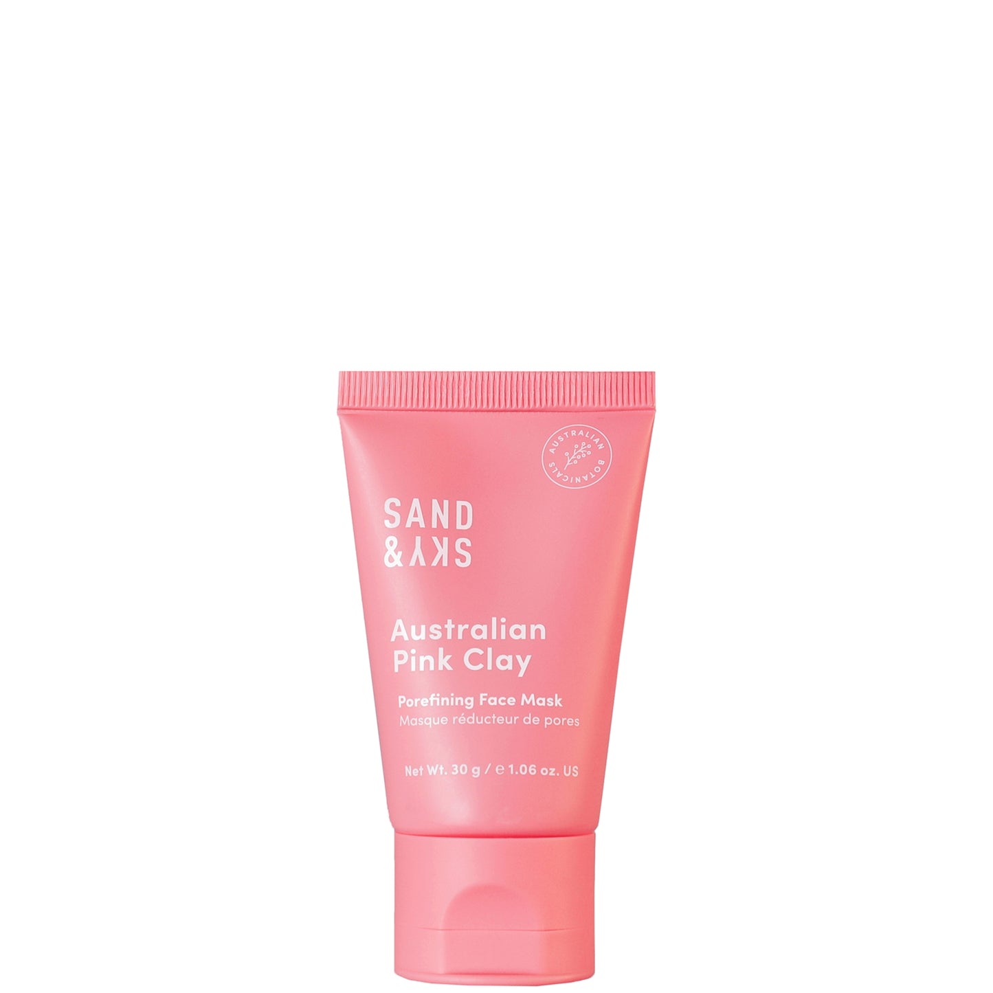 Sand & Sky Australian Pink Clay Porefining Face Mask Deluxe Travel Size 30g