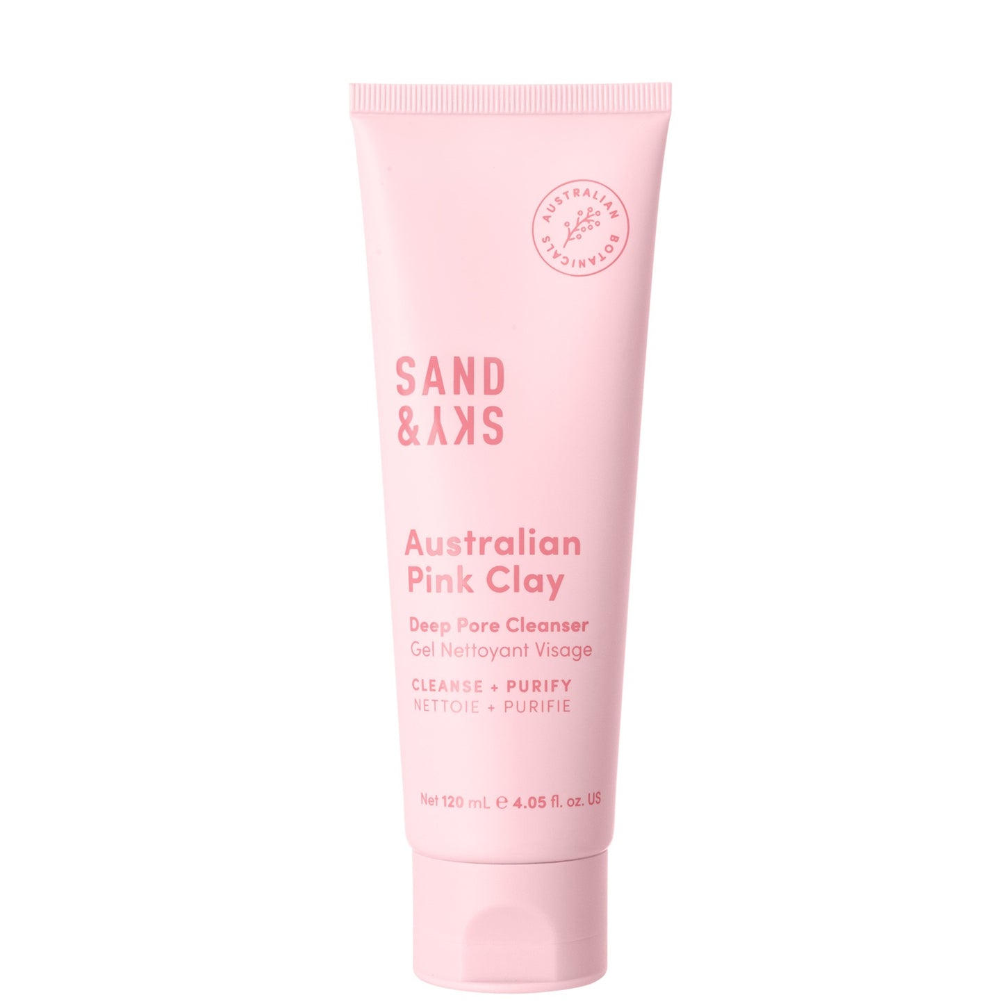 Sand & Sky Australian Pink Clay Deep Pore Cleanser 120ml