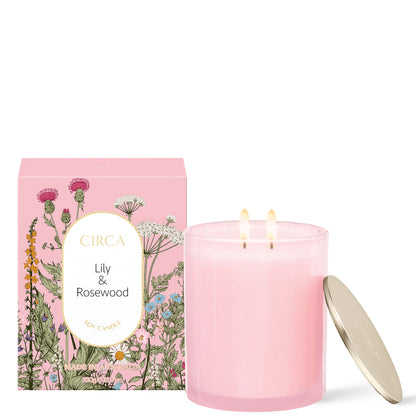 CIRCA Lily and Rosewood Candle 250g