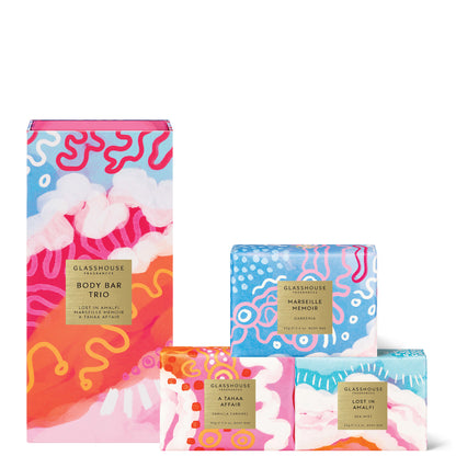 Glasshouse Fragrances Body Bar Luxury Soap Trio