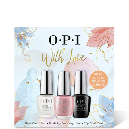 OPI Infinite Shine Trio Gift Set - Base Coat, Tickle My France-y, Top Coat