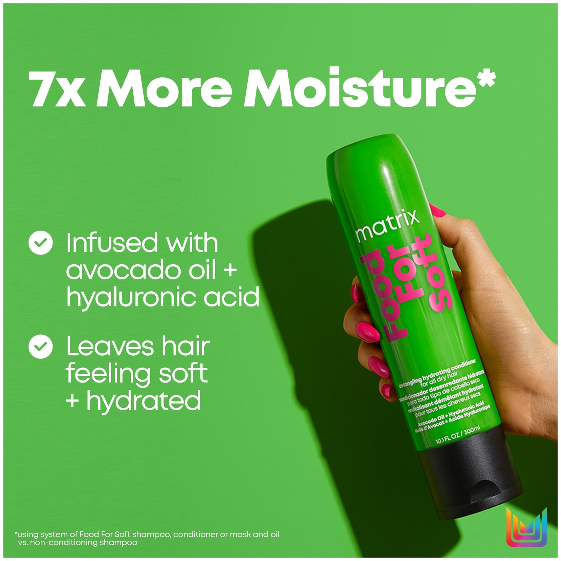 Matrix Food For Soft Detangling Conditioner with Avocado Oil and Hyaluronic Acid For Dry Hair 300ml