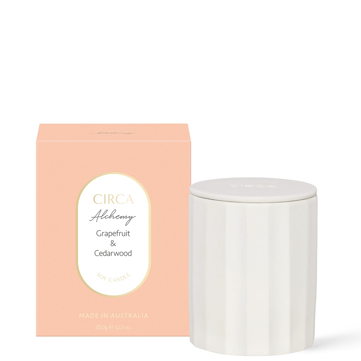 CIRCA Alchemy Grapefruit and Cedarwood Soy Candle 350g