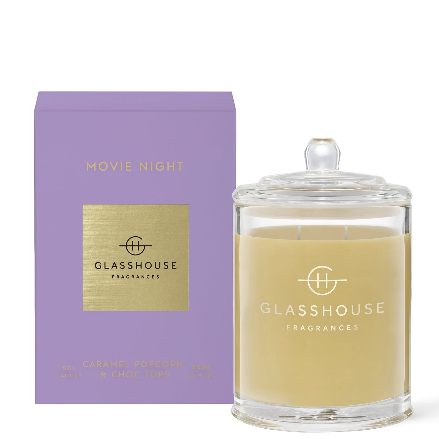 Glasshouse Fragrances Movie Night Candle 380g