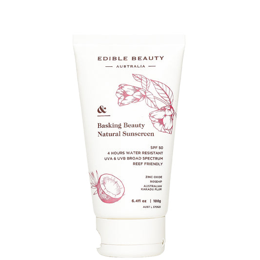 Edible Beauty Basking Beauty Natural Sunscreen SPF50+ 100g