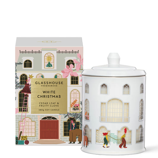 Glasshouse Fragrances White Christmas Candle 380g