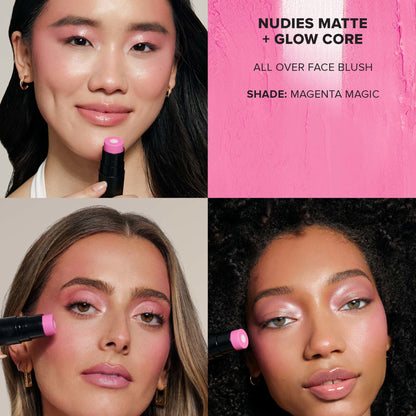 NUDESTIX Nudies Matte and Glow Core All Over Face Blush Colour 6g (Various Shades)