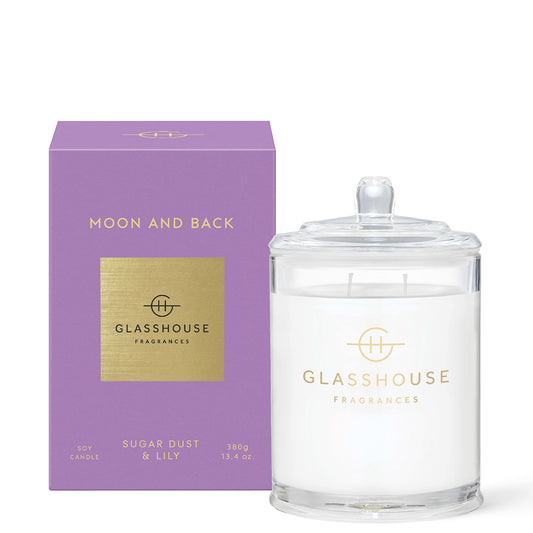 Glasshouse Fragrances Moon and Back Candle 380g