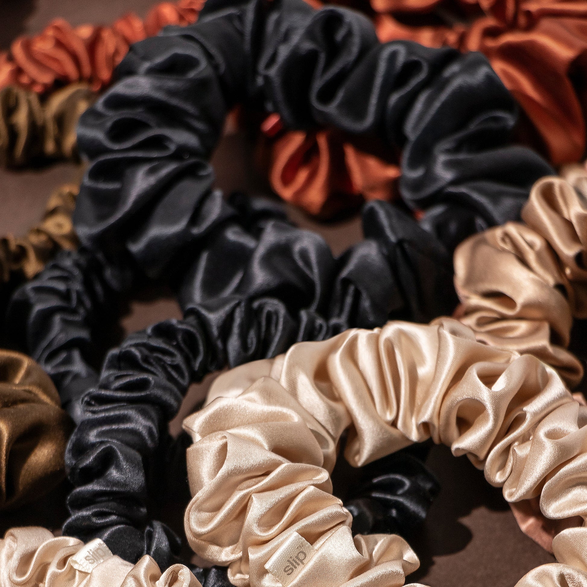 Slip Pure Silk Back To Basics Assorted Scrunchie Set (Various Colours)