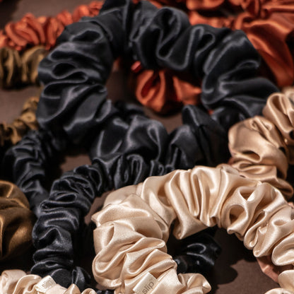 Slip Pure Silk Back To Basics Assorted Scrunchie Set (Various Colours)