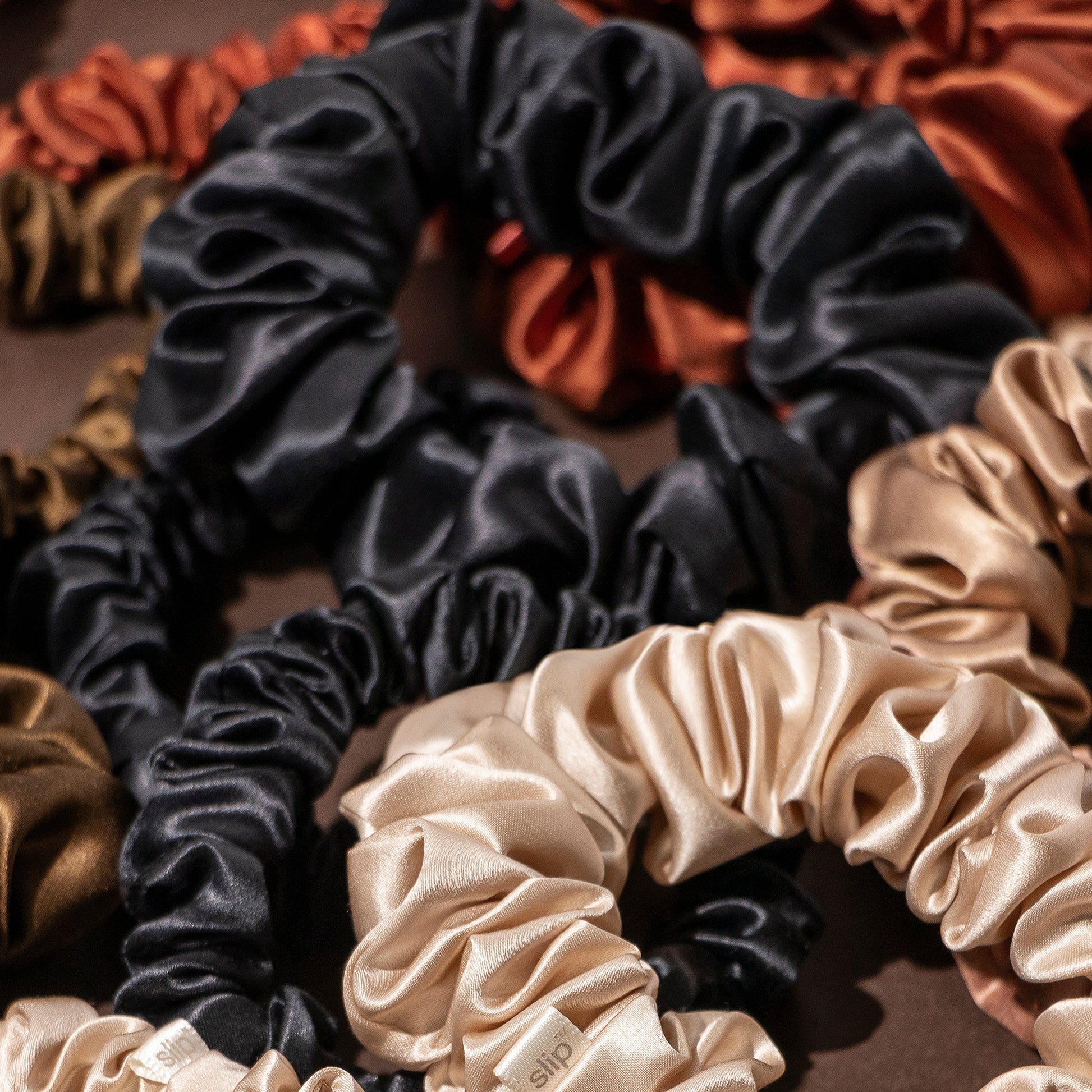 Slip Pure Silk Back To Basics Assorted Scrunchie Set (Various Colours)