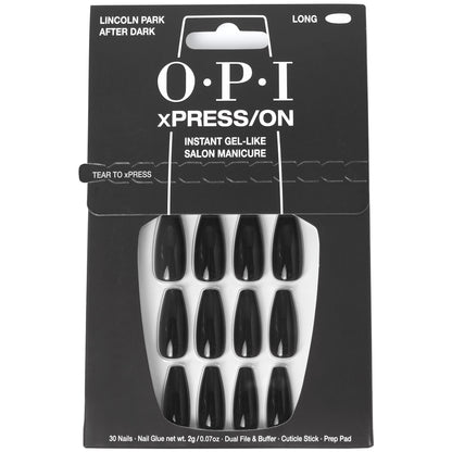 OPI xPRESS/ON - Lincoln Park After Dark - LONG Press On Nails Gel-Like Salon Manicure