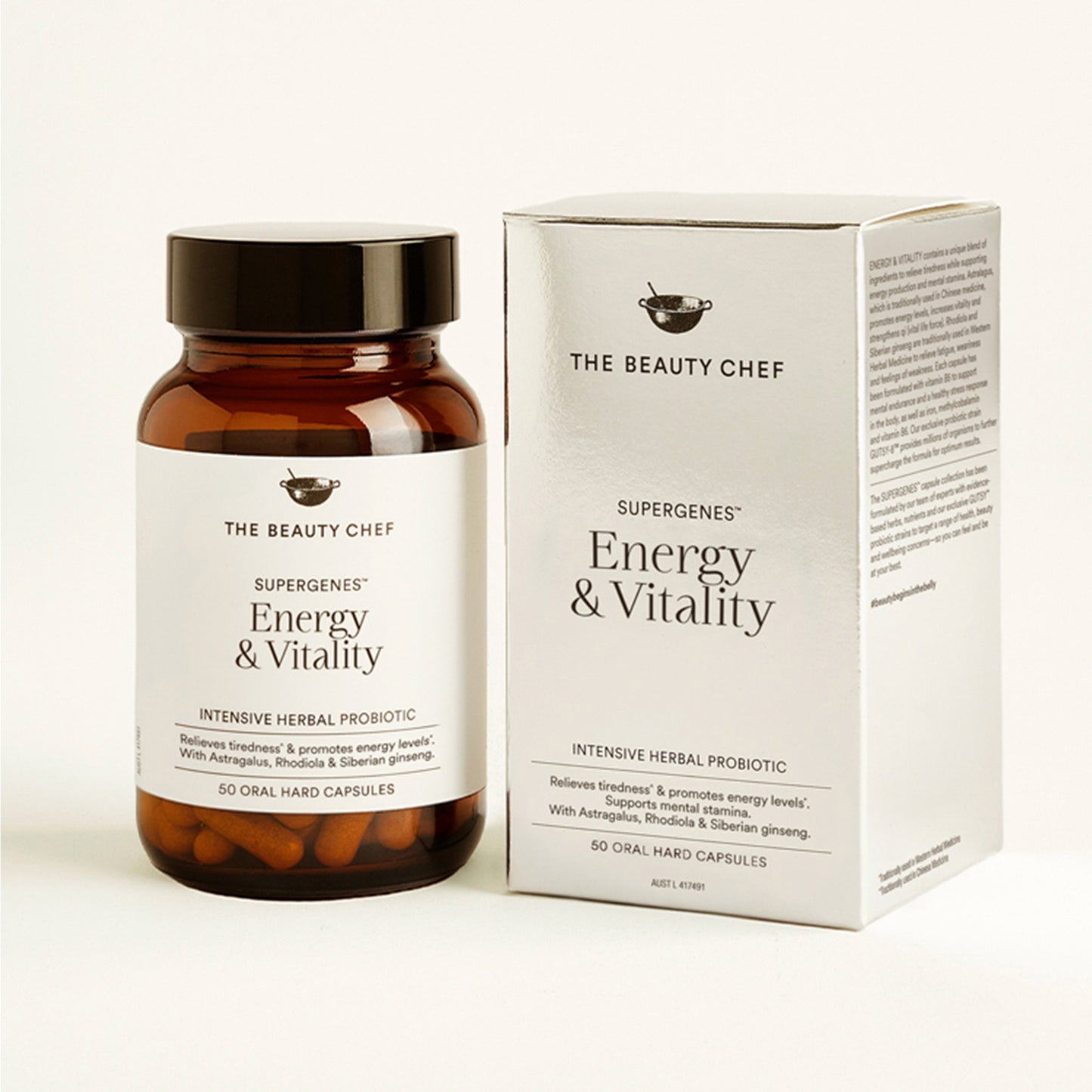 The Beauty Chef Supergenes Energy & Vitality 50 Capsules