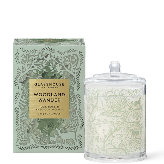 Glasshouse Fragrances Woodland Wander Soy Candle 380g