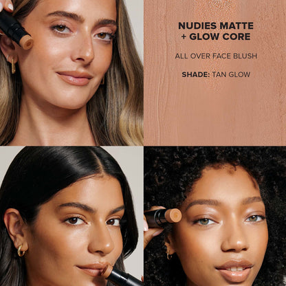 NUDESTIX Nudies Matte and Glow Core All Over Face Blush Colour 6g (Various Shades)