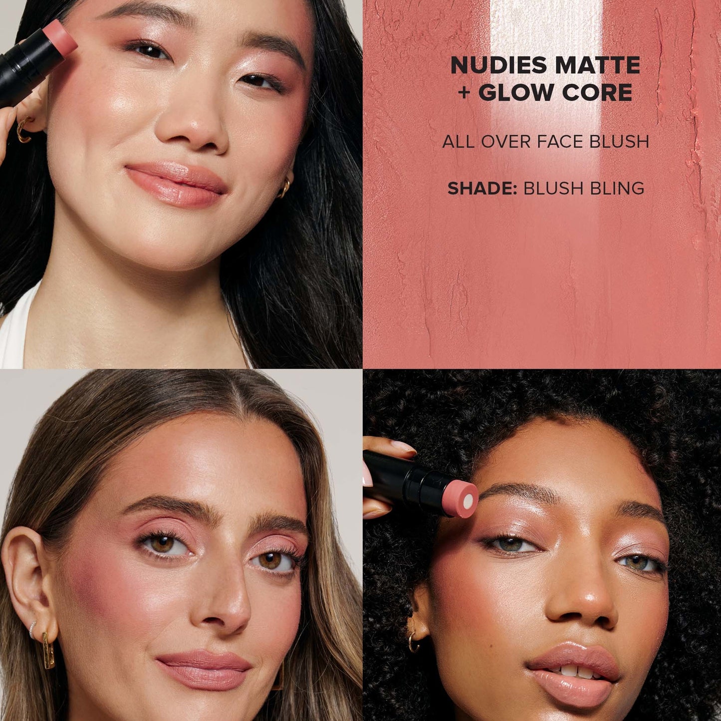 NUDESTIX Nudies Matte and Glow Core All Over Face Blush Colour 6g (Various Shades)