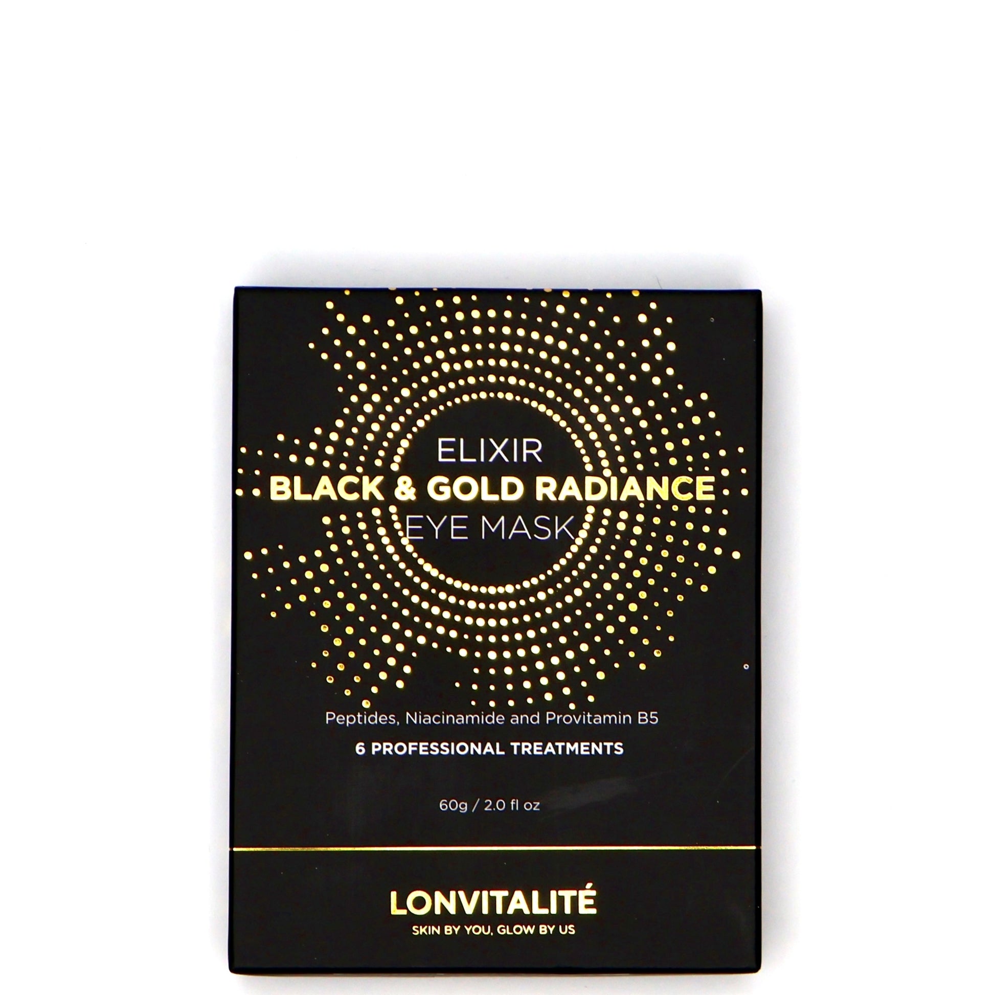 Lonvitalite Elixir Black and Gold Radiance Eye Mask - 6 Pairs