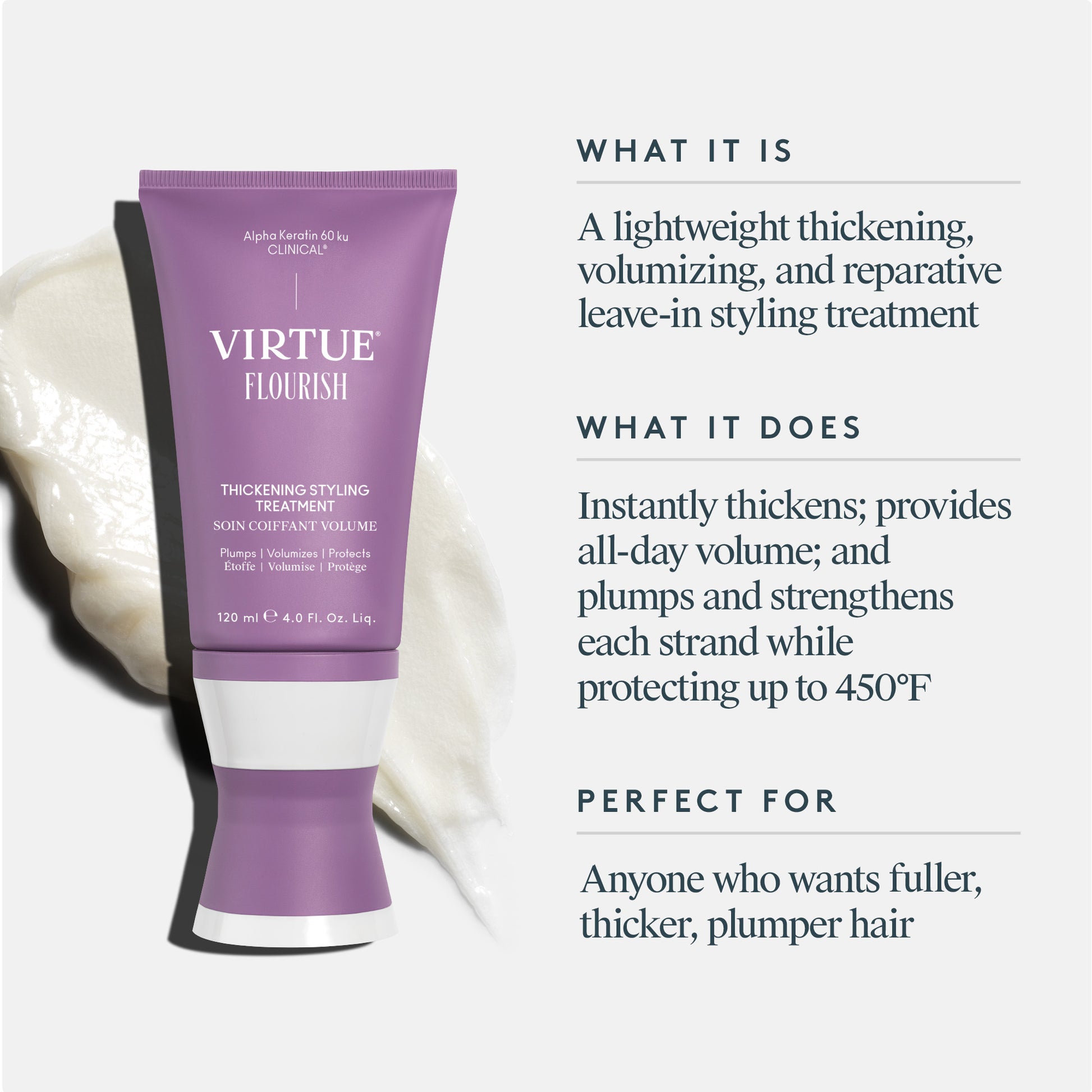 VIRTUE Flourish Thickening Styling Treatment 120ml