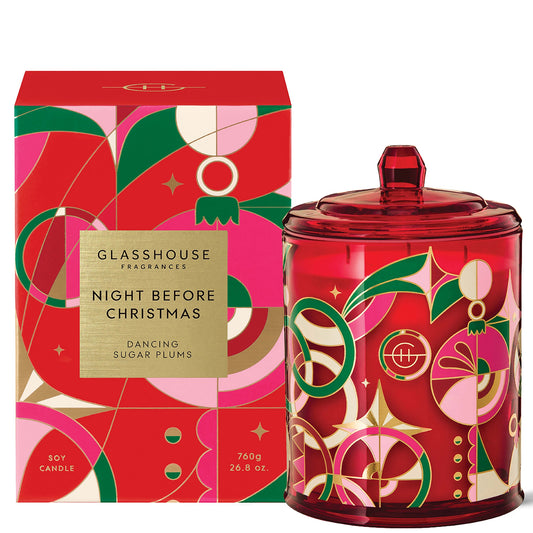 Glasshouse Fragrances Christmas 760g Candle - Night Before Christmas