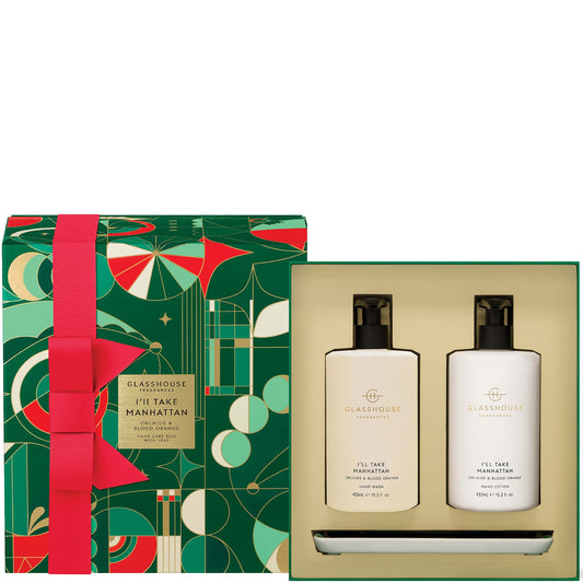 Glasshouse Fragrances Christmas Hand Care Duo Set - I'll Take Manhattan