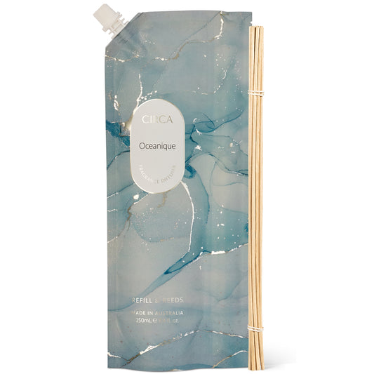 CIRCA Oceanique Fragrance Diffuser Refill Pouch and Reeds 250ml