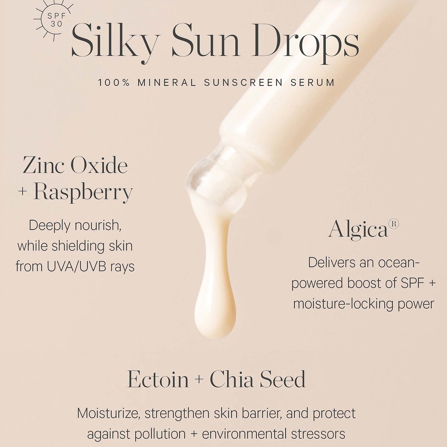 Kora Organics Silky Sun Drops Protection Serum SPF 15 30ml