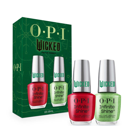 OPIxWicked Infinite Shine Duo Gift Set - Thrillifying! and OPI'm Phosphorescent!