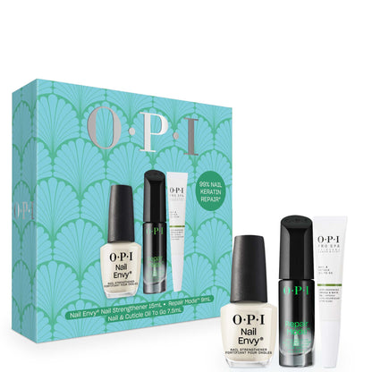 OPI Treatment Dream Rou-Team Gift Set - Nail Envy Nail Strengthener Repair Mode and Nail and Cuticle Oil To Go