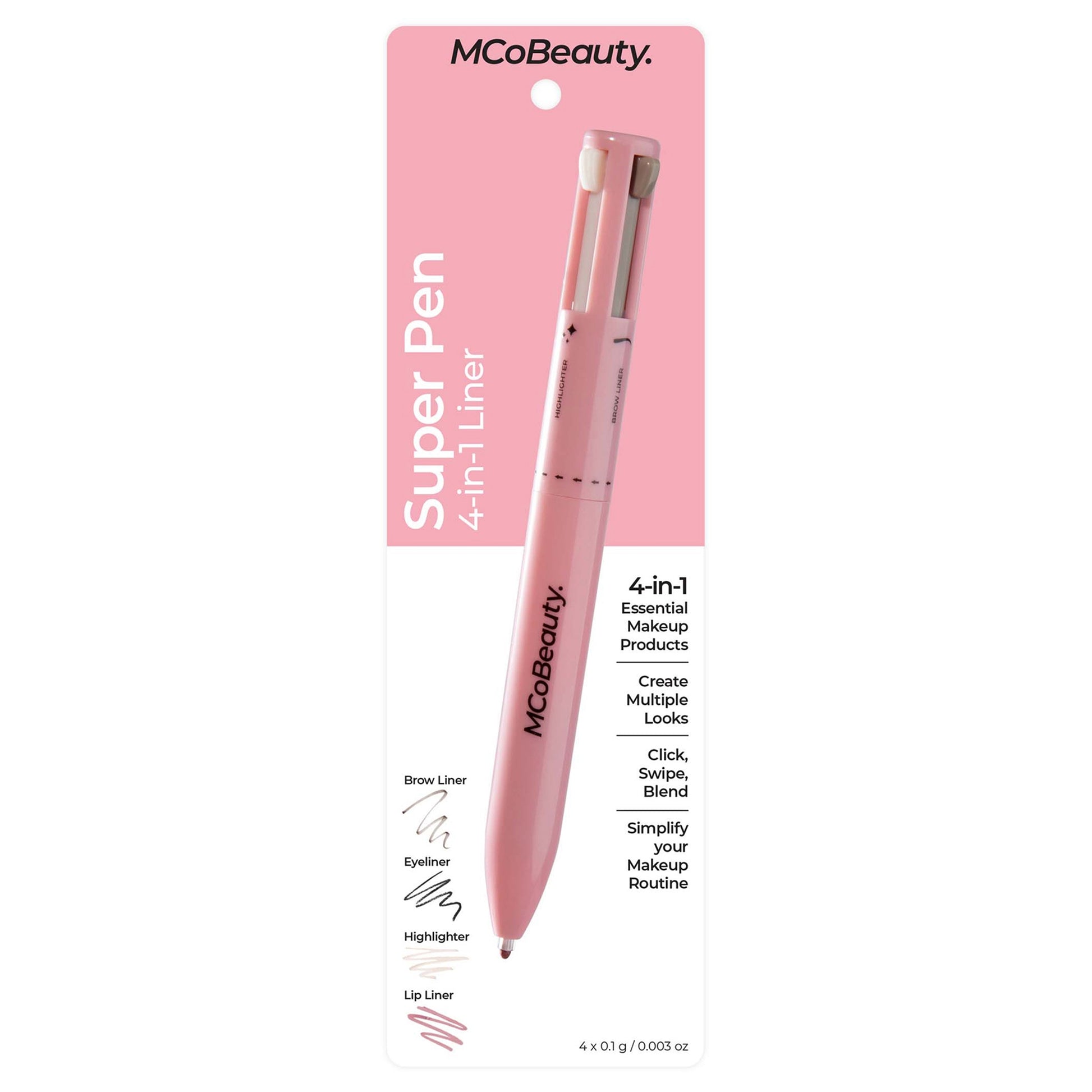 MCoBeauty Super Pen 4-in-1 Liner 4x 0.1g