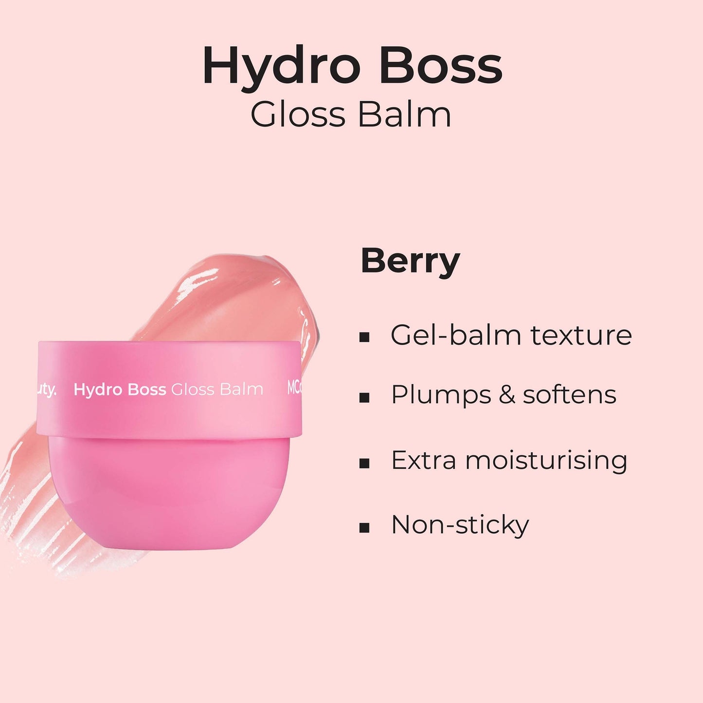 MCoBeauty Hydro Boss Gloss Balm 25g - Berry