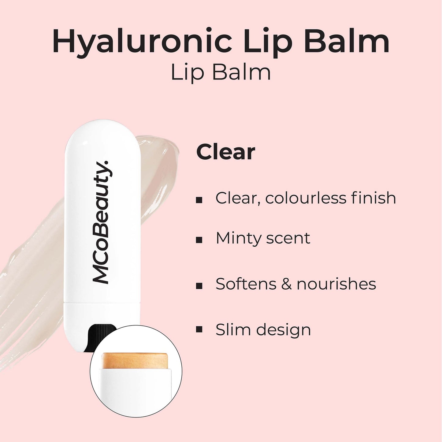 MCoBeauty Hyaluronic Ultra-Treatment Lip Balm 4g - Clear